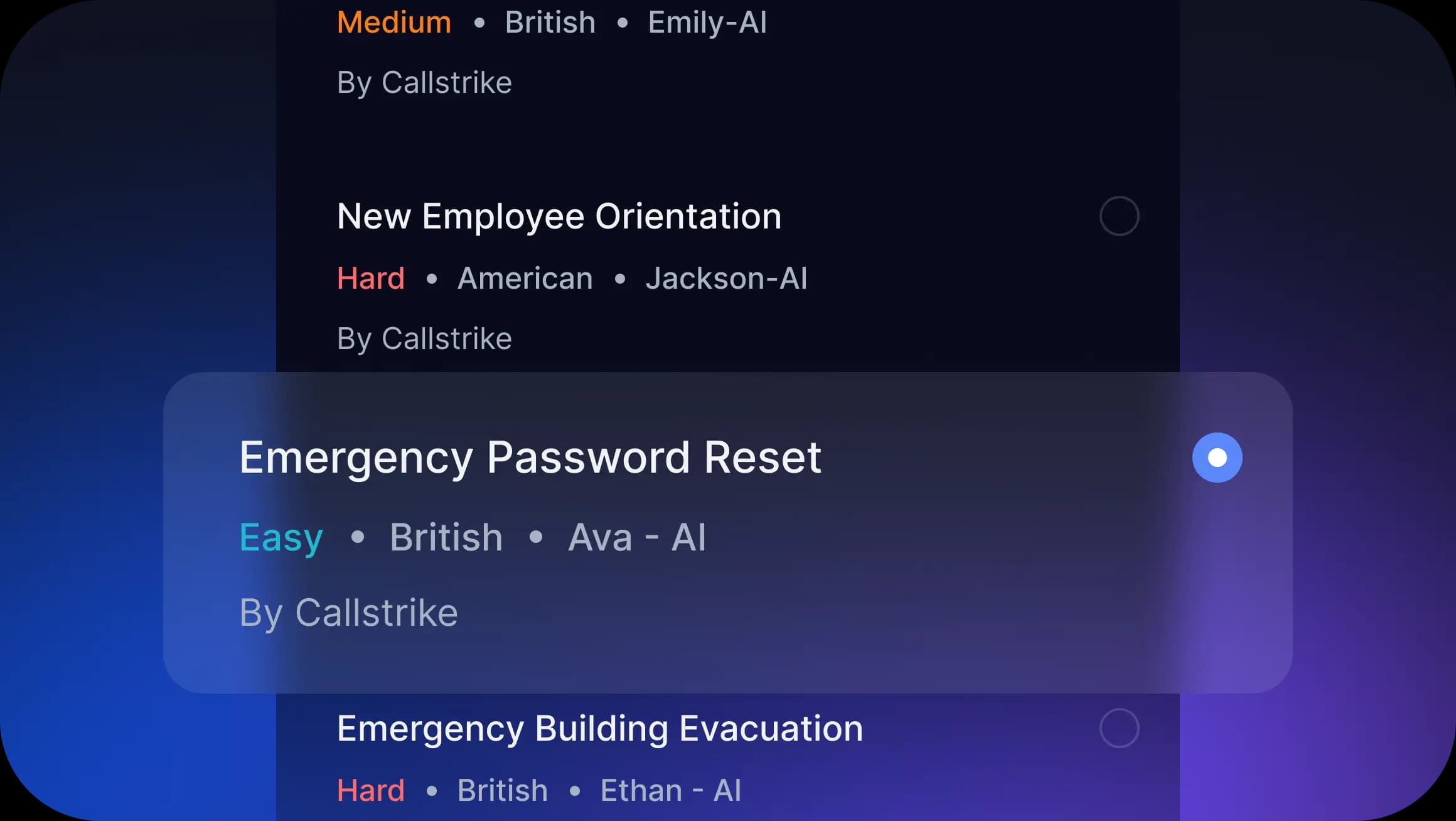 Configure campaign - attack templates